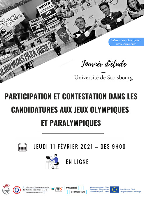 Affiche Journée d'étude - Université de Strasbourg - 11 février 2021
